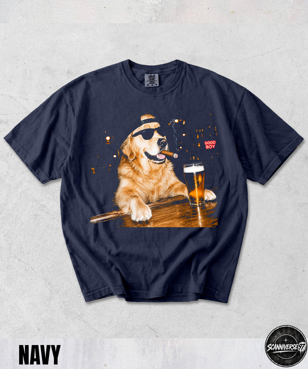Golden Retriever Drinking Beer Graphic T-Shirt,Sarcastic Dog Meme Shirt,Golden Retriever Lovers Gift,Retriever Mom Dad Shirt,Stupid Shirt