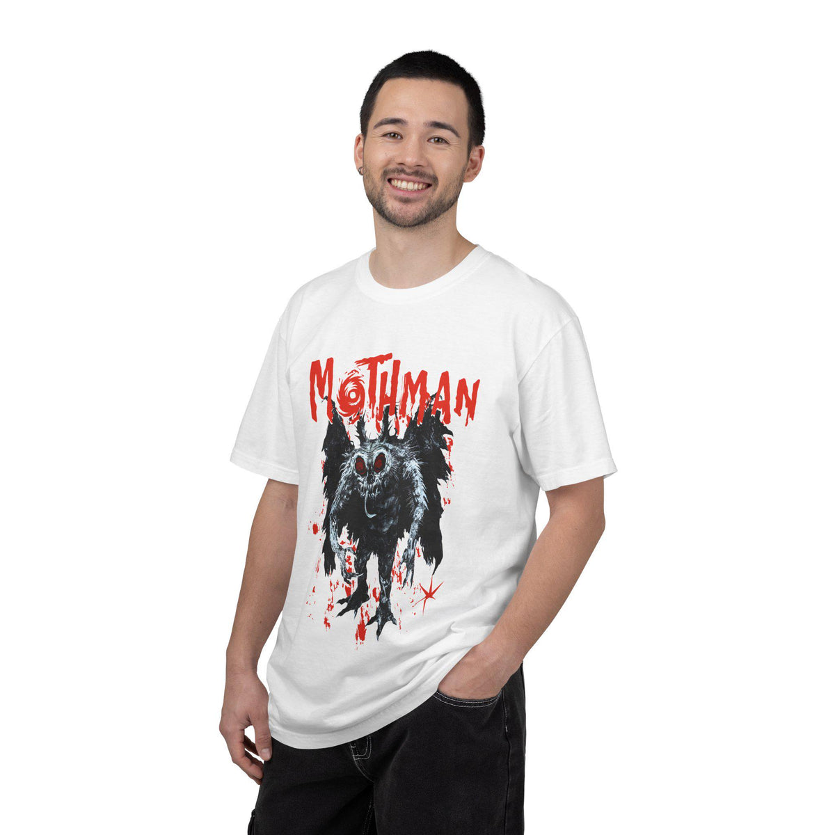 Cryptid Mothman Monster Shirt, Gothic Folklore Horror Dark Academia Tee, Street Wear