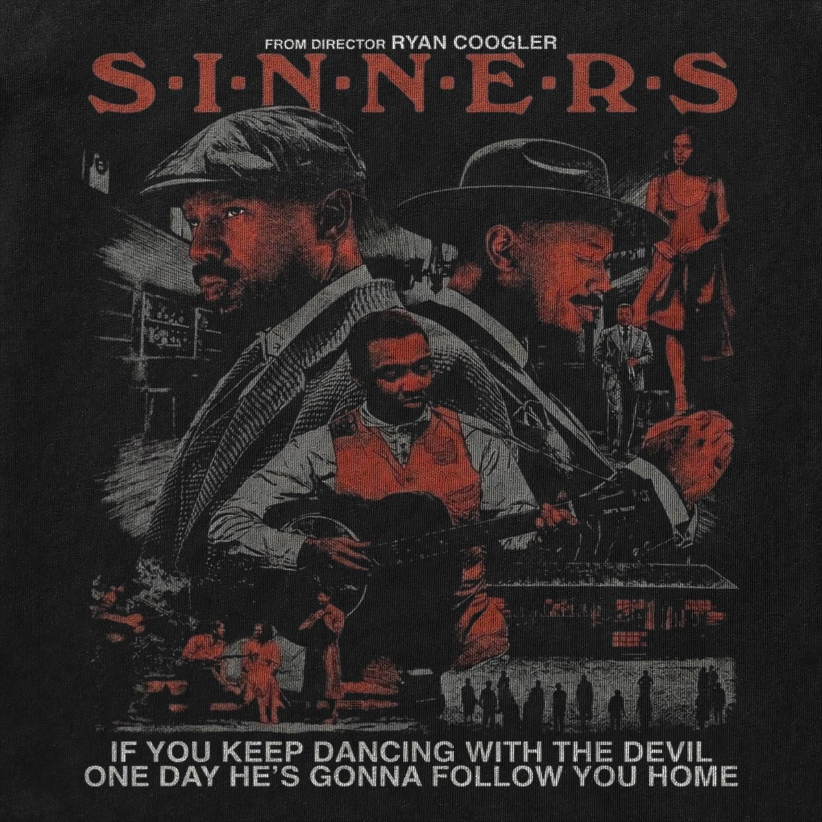 Sinners Vintage Graphic Tee | Horror Movie Shirt | Vampire Film Tee