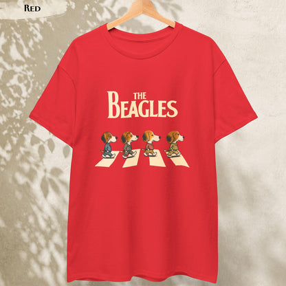 The Beagles T-Shirt, Funny Dog Graphic Tee, Beagle Lover Gift, Abbey Road Parody Shirt, Dog Mom & Dog Dad Top, Beagles Band, Beatles Parody