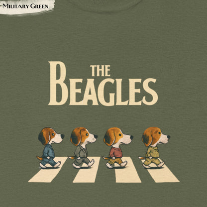 The Beagles T-Shirt, Funny Dog Graphic Tee, Beagle Lover Gift, Abbey Road Parody Shirt, Dog Mom & Dog Dad Top, Beagles Band, Beatles Parody