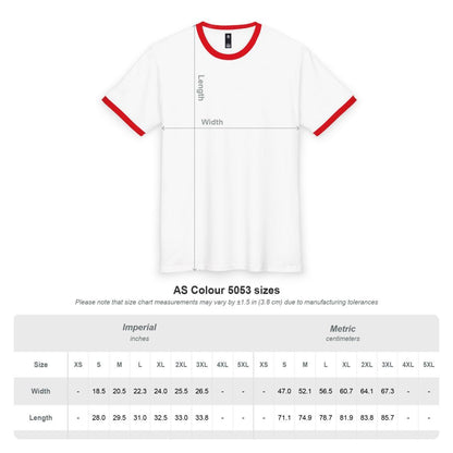 Batty Boy ringer tee | Retro collegiate text shirt
