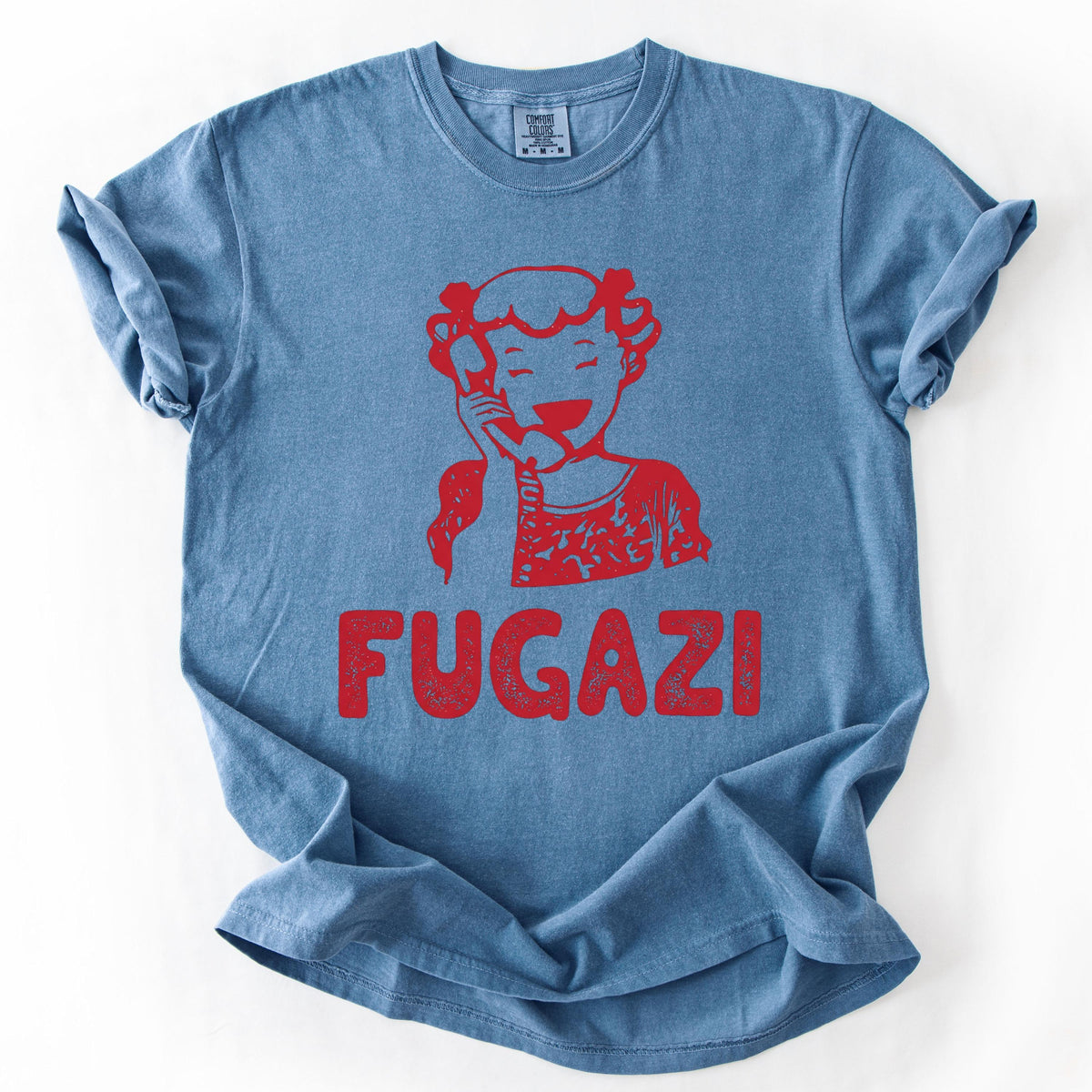 Retro Fugazi Unisex Tee, Bold Music Statement Shirt, Vintage Punk Rock Graphic Top, Aesthetic Band Merch, Music Lover Gift, Indie Concert