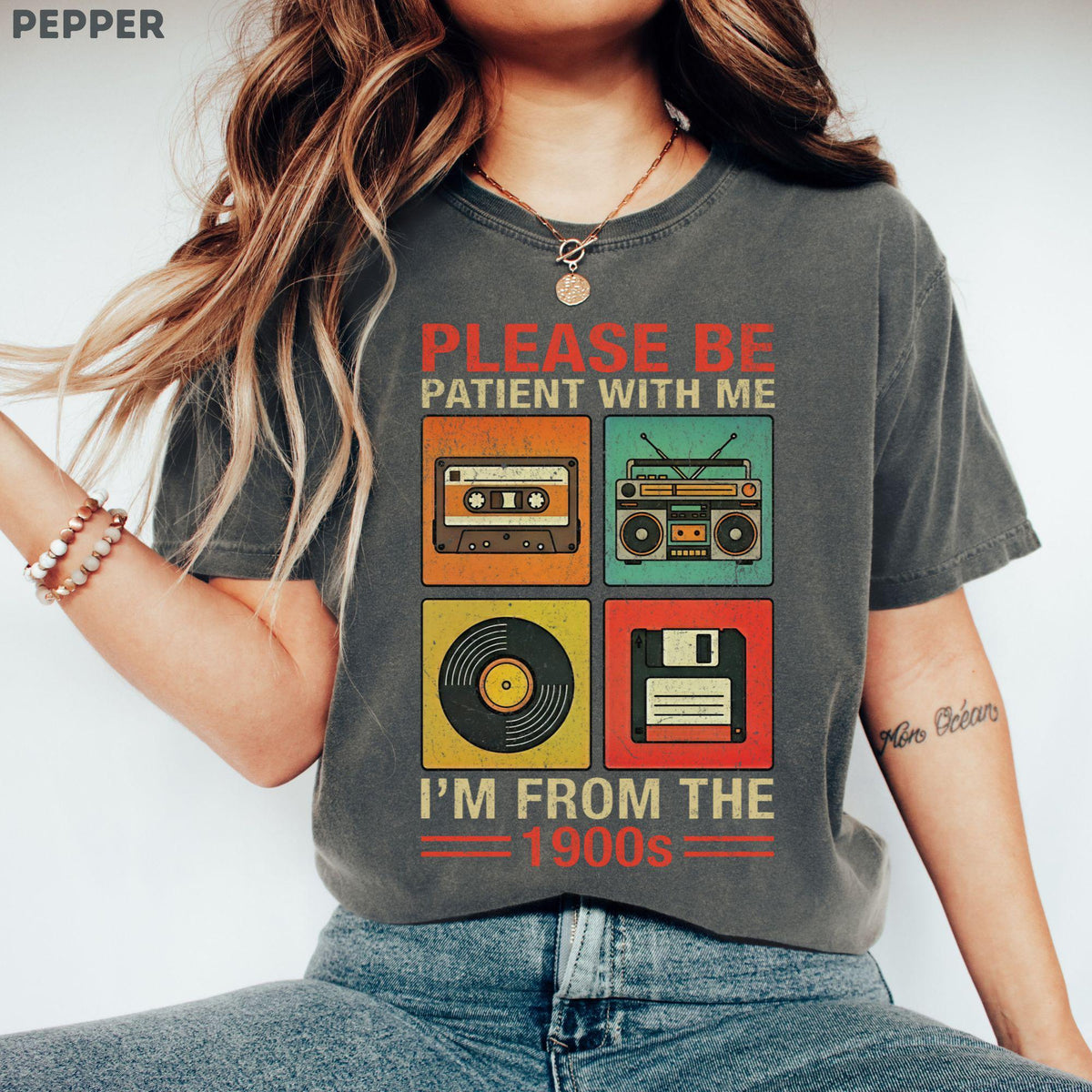 Please Be Patient With Me I'm From The 1900s Shirt, 90s Country Shirt, Funny Gift For Friend, 1900s Graphic Tee, Funny Birthday Gift