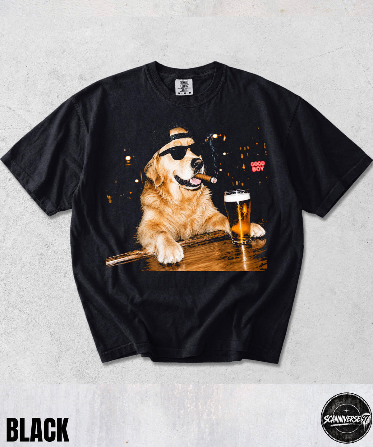 Golden Retriever Drinking Beer Graphic T-Shirt,Sarcastic Dog Meme Shirt,Golden Retriever Lovers Gift,Retriever Mom Dad Shirt,Stupid Shirt