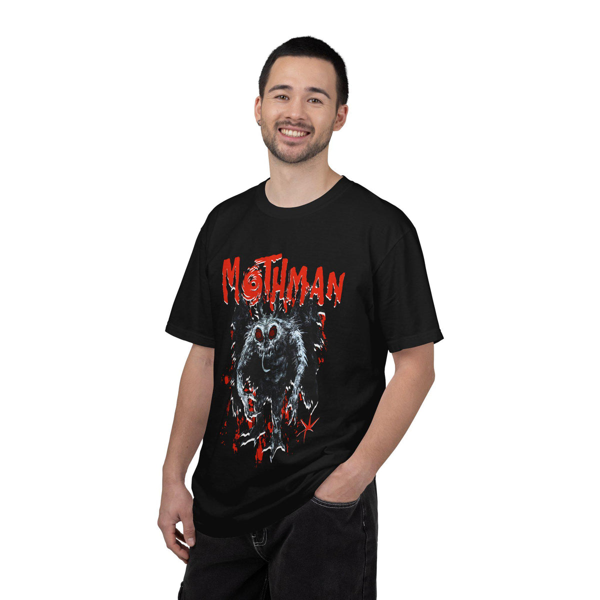 Cryptid Mothman Monster Shirt, Gothic Folklore Horror Dark Academia Tee, Street Wear