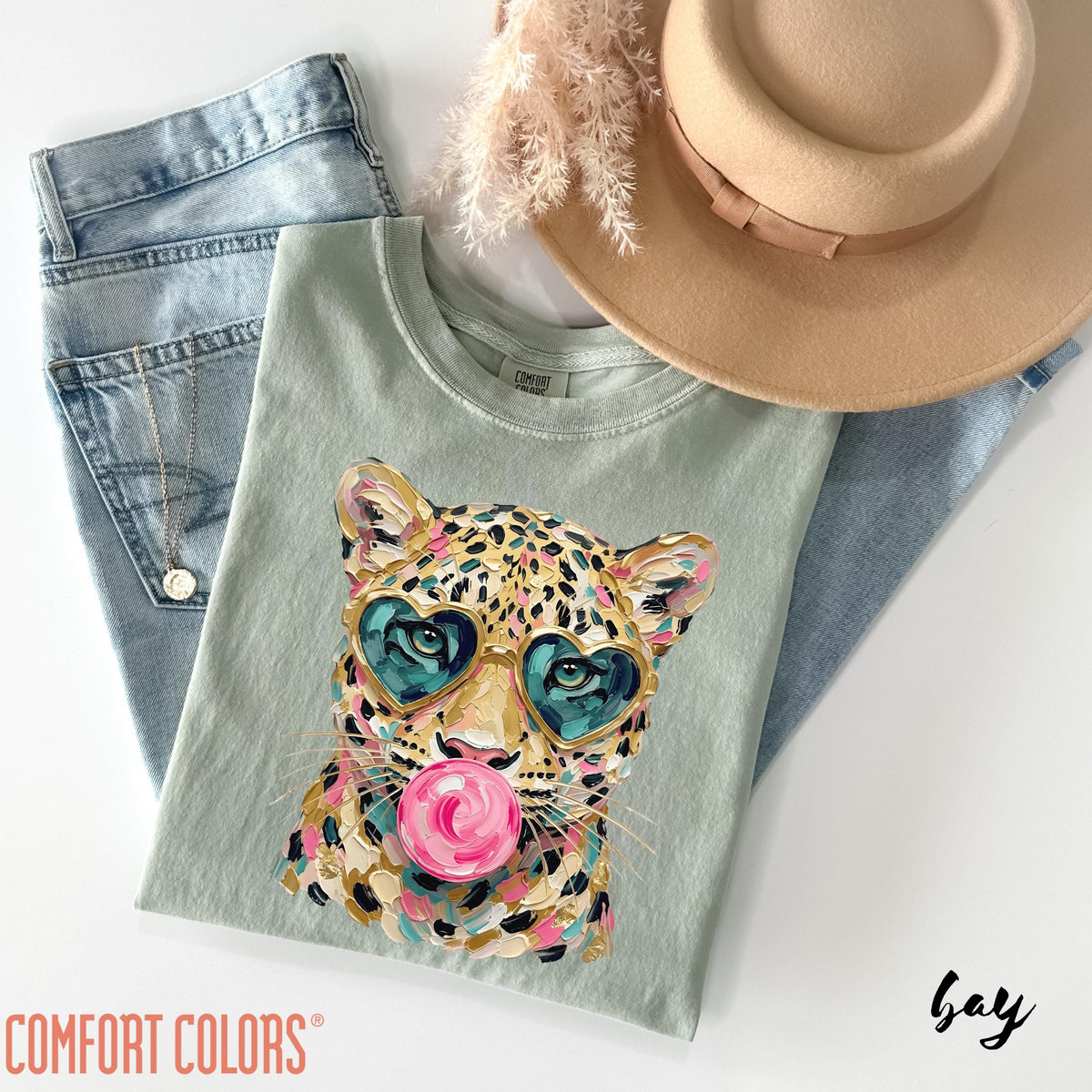 Comfort Colors® Leopard Bubblegum Shirt, Cute Leopard Shirt, Bubblegum Cheetah Shirt, Leopard Graphic Tee, Trendy Leopard Shirt, Leopard Tee