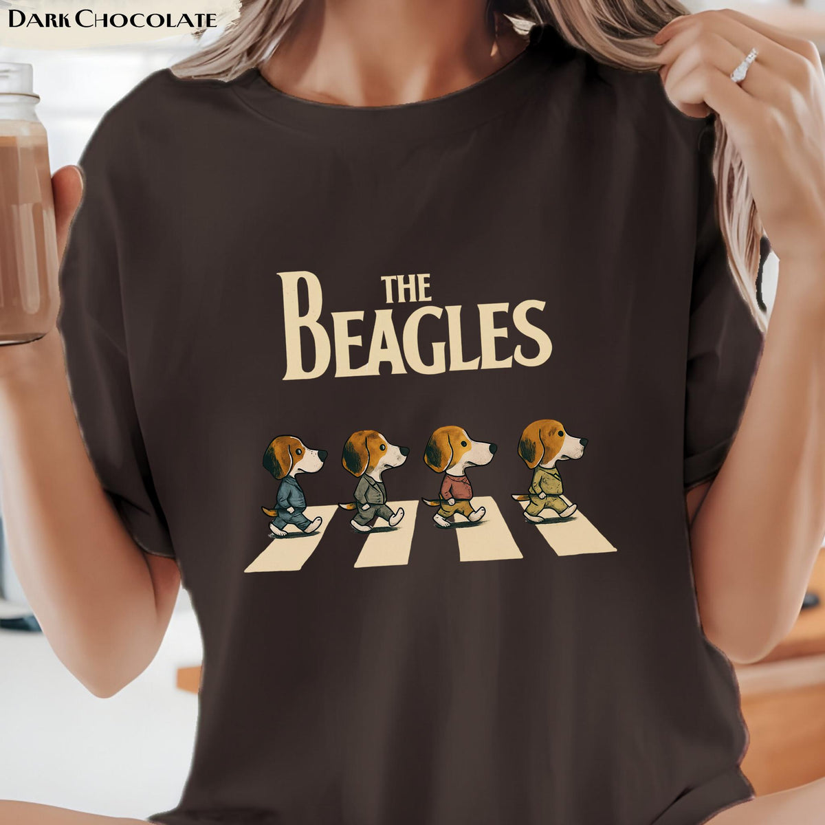 The Beagles T-Shirt, Funny Dog Graphic Tee, Beagle Lover Gift, Abbey Road Parody Shirt, Dog Mom & Dog Dad Top, Beagles Band, Beatles Parody