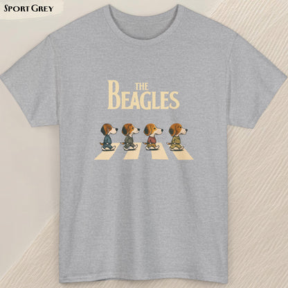The Beagles T-Shirt, Funny Dog Graphic Tee, Beagle Lover Gift, Abbey Road Parody Shirt, Dog Mom & Dog Dad Top, Beagles Band, Beatles Parody