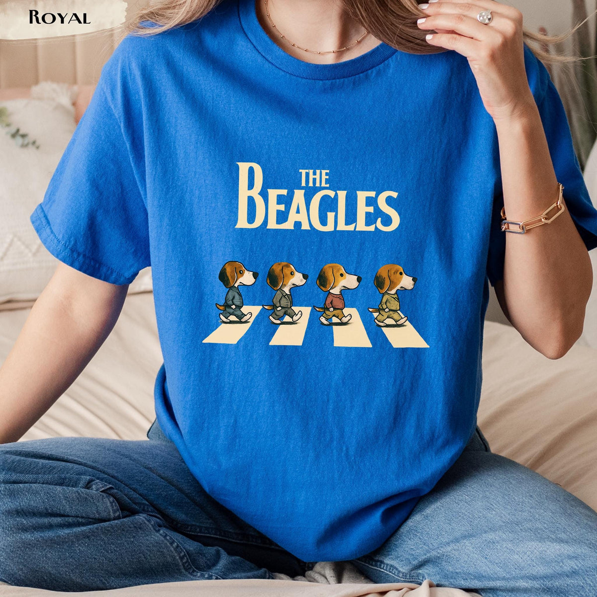 The Beagles T-Shirt, Funny Dog Graphic Tee, Beagle Lover Gift, Abbey Road Parody Shirt, Dog Mom & Dog Dad Top, Beagles Band, Beatles Parody