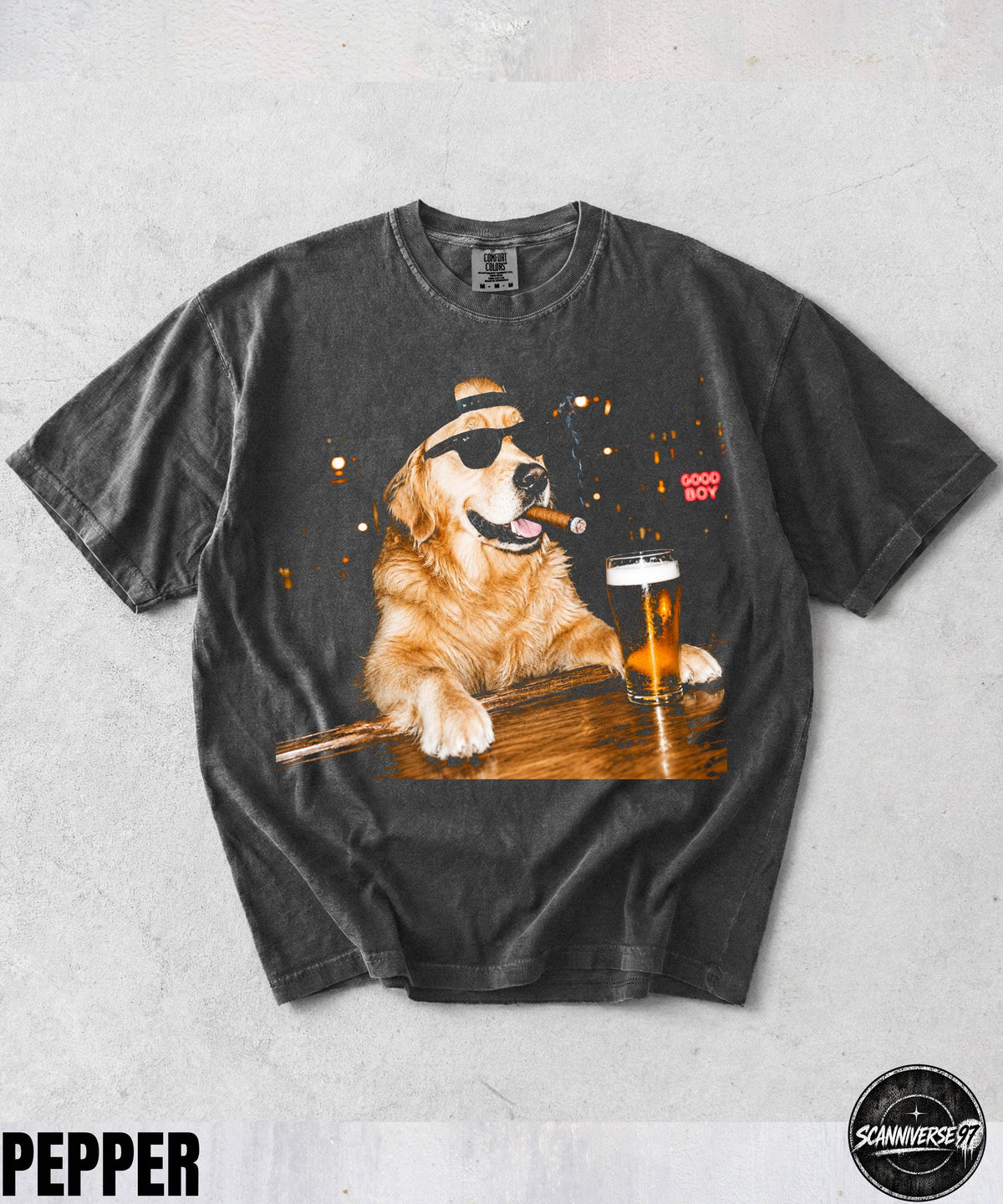 Golden Retriever Drinking Beer Graphic T-Shirt,Sarcastic Dog Meme Shirt,Golden Retriever Lovers Gift,Retriever Mom Dad Shirt,Stupid Shirt