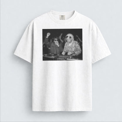 Back to the Future DJ Shirt, Marty McFly Doc Brown Retro Movie Tee
