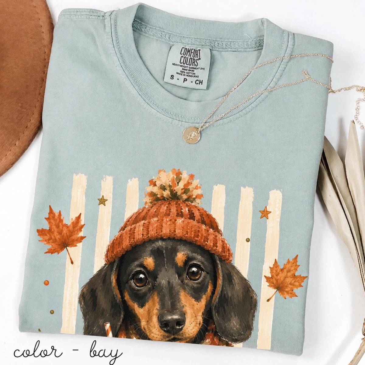 Fall Dogs Comfort Colors Shirt  120+ Dog Breeds, Personalized Dog Mom Tee, Autumn Cosy Dog T-Shirt, Pumpkin Spice Autumn Custom Pet Portrait