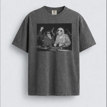 Back to the Future DJ Shirt, Marty McFly Doc Brown Retro Movie Tee