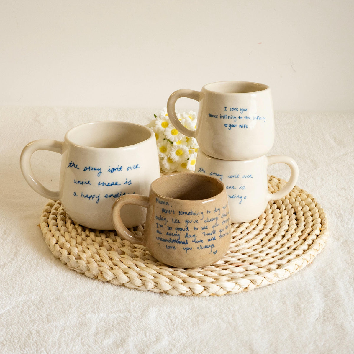 Your Own Handwritten Mug: Personalized Handmade Ceramic Mug