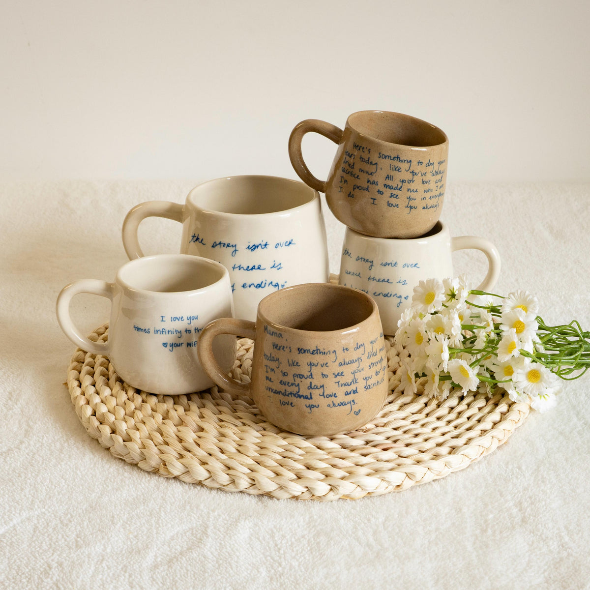 Your Own Handwritten Mug: Personalized Handmade Ceramic Mug