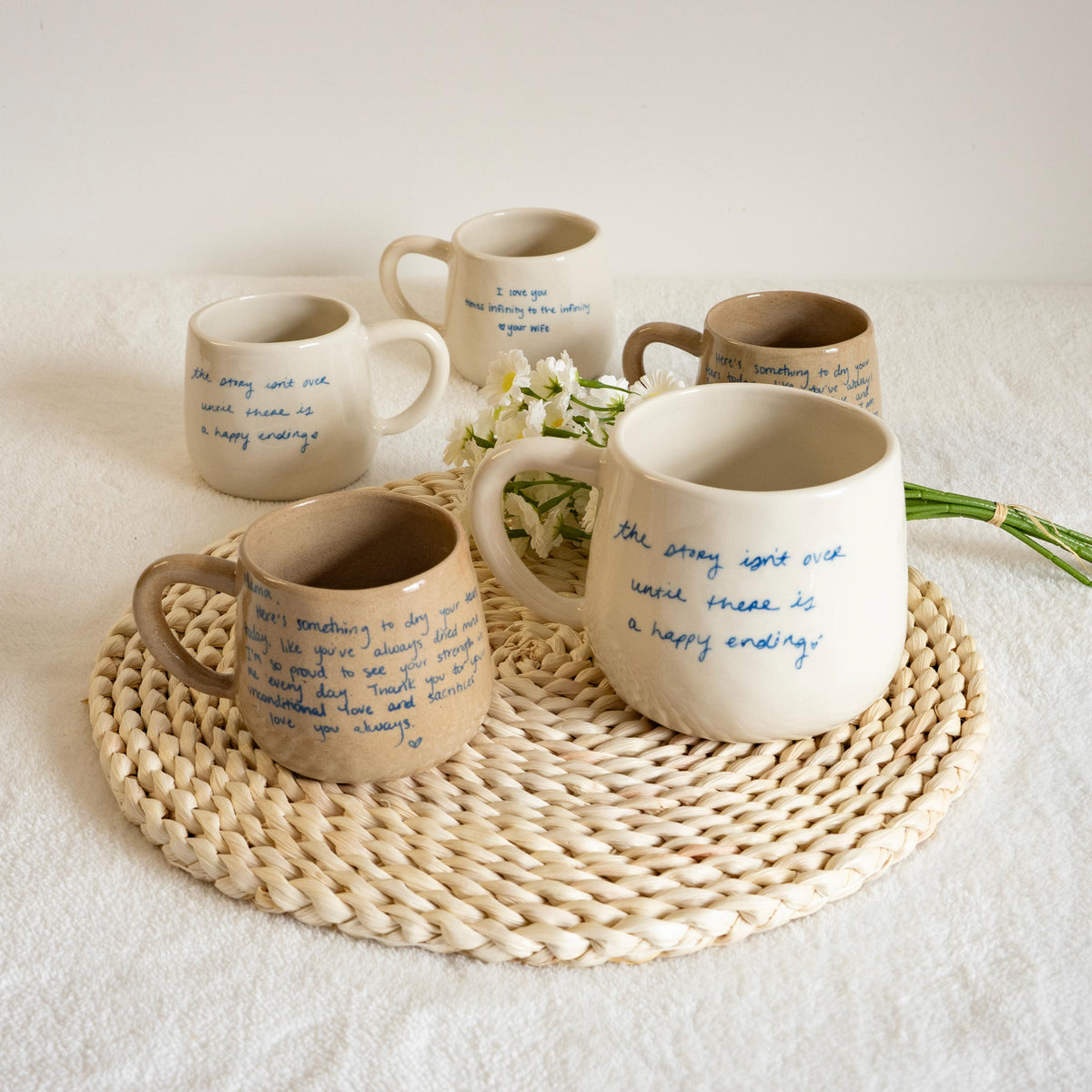Your Own Handwritten Mug: Personalized Handmade Ceramic Mug