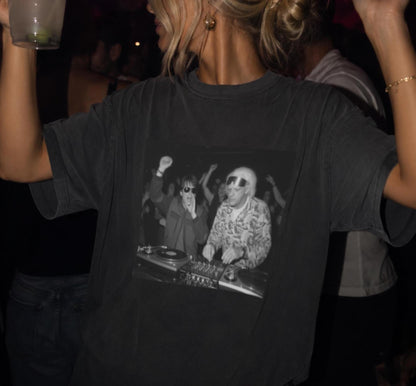Back to the Future DJ Shirt, Marty McFly Doc Brown Retro Movie Tee