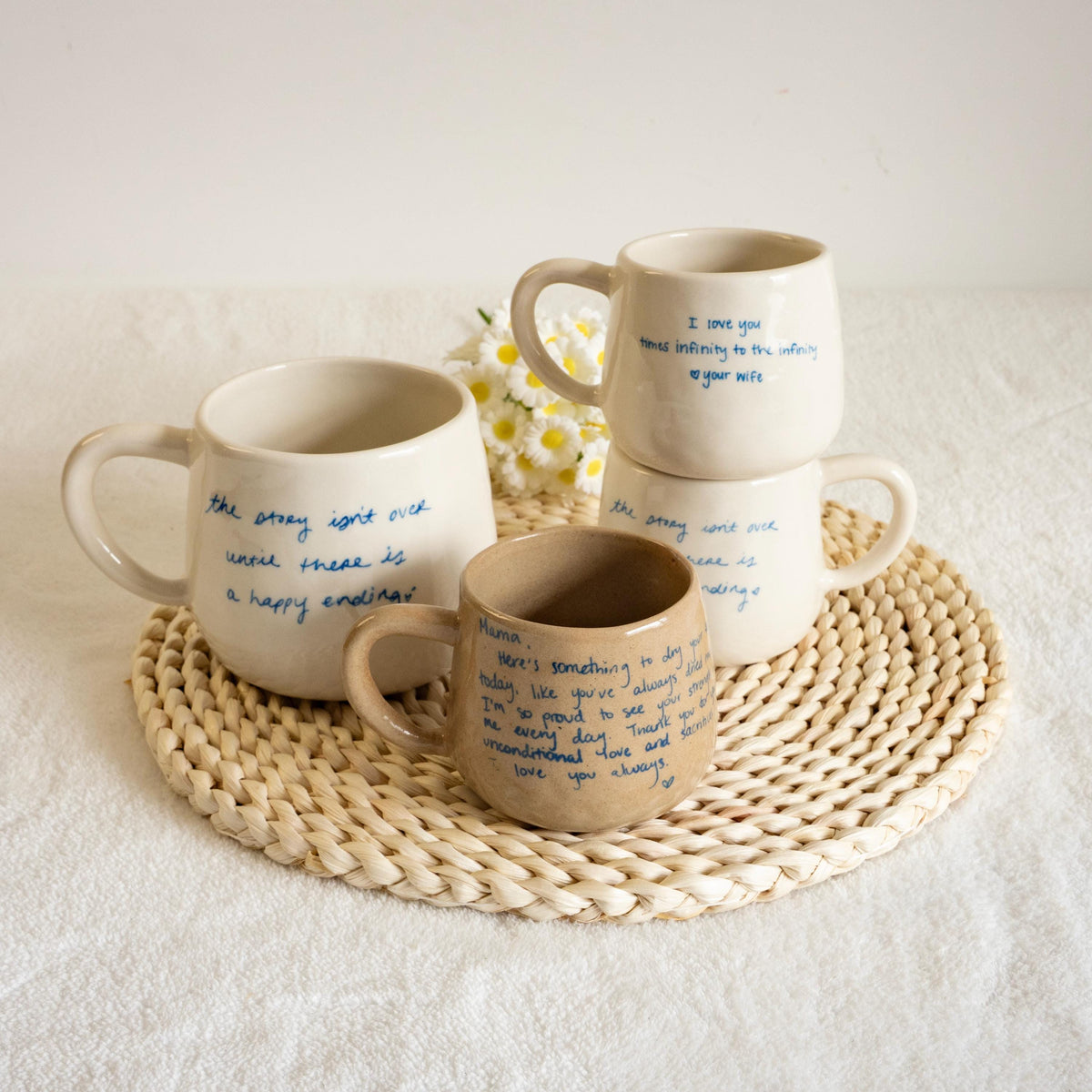 Your Own Handwritten Mug: Personalized Handmade Ceramic Mug