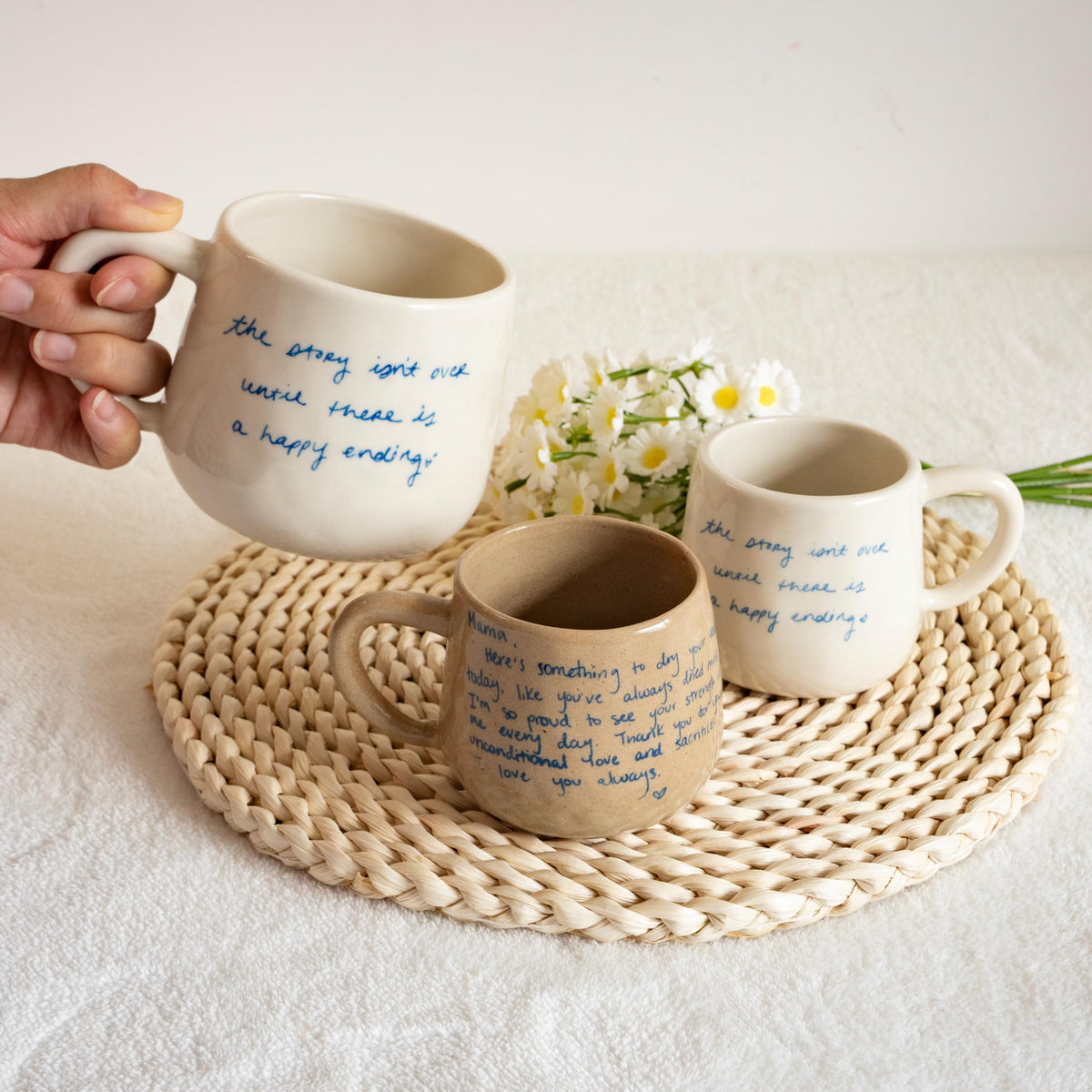 Your Own Handwritten Mug: Personalized Handmade Ceramic Mug
