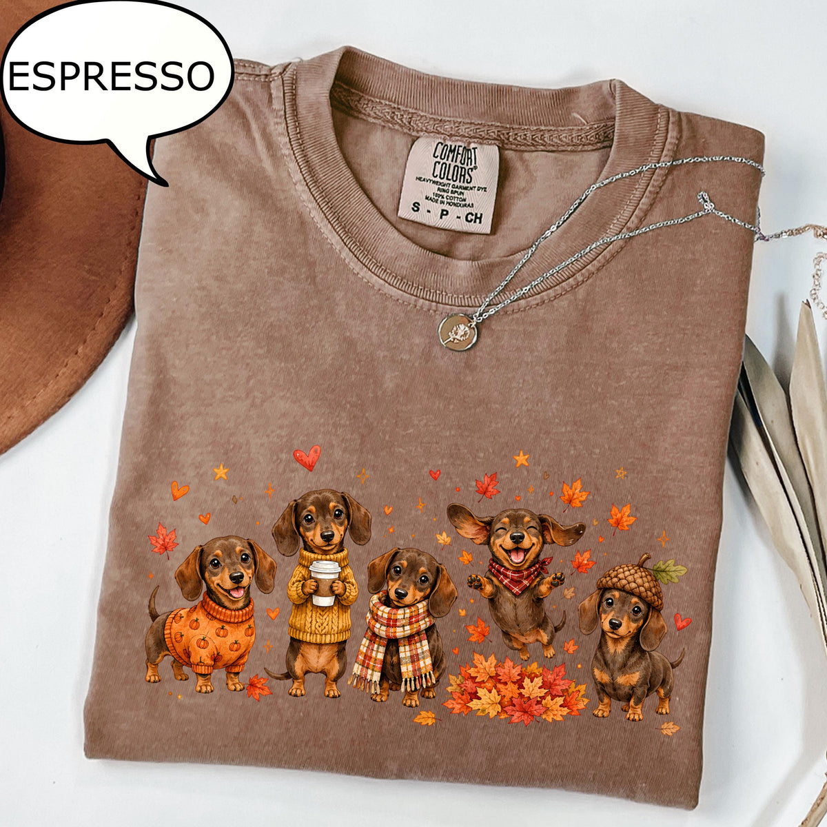 Comfort Colors®  Dog Fall T-Shirt, Autumn Dog Shirt,  Dog Lover Tee, Thanksgiving  Gift