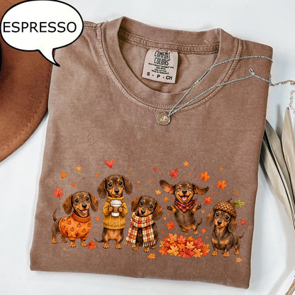 Comfort Colors®  Dog Fall T-Shirt, Autumn Dog Shirt,  Dog Lover Tee, Thanksgiving  Gift
