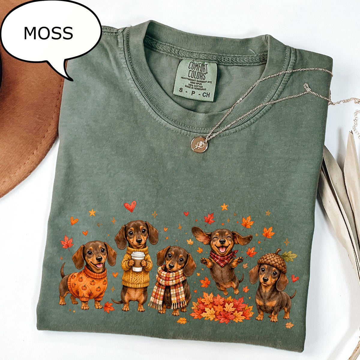 Comfort Colors®  Dog Fall T-Shirt, Autumn Dog Shirt,  Dog Lover Tee, Thanksgiving  Gift