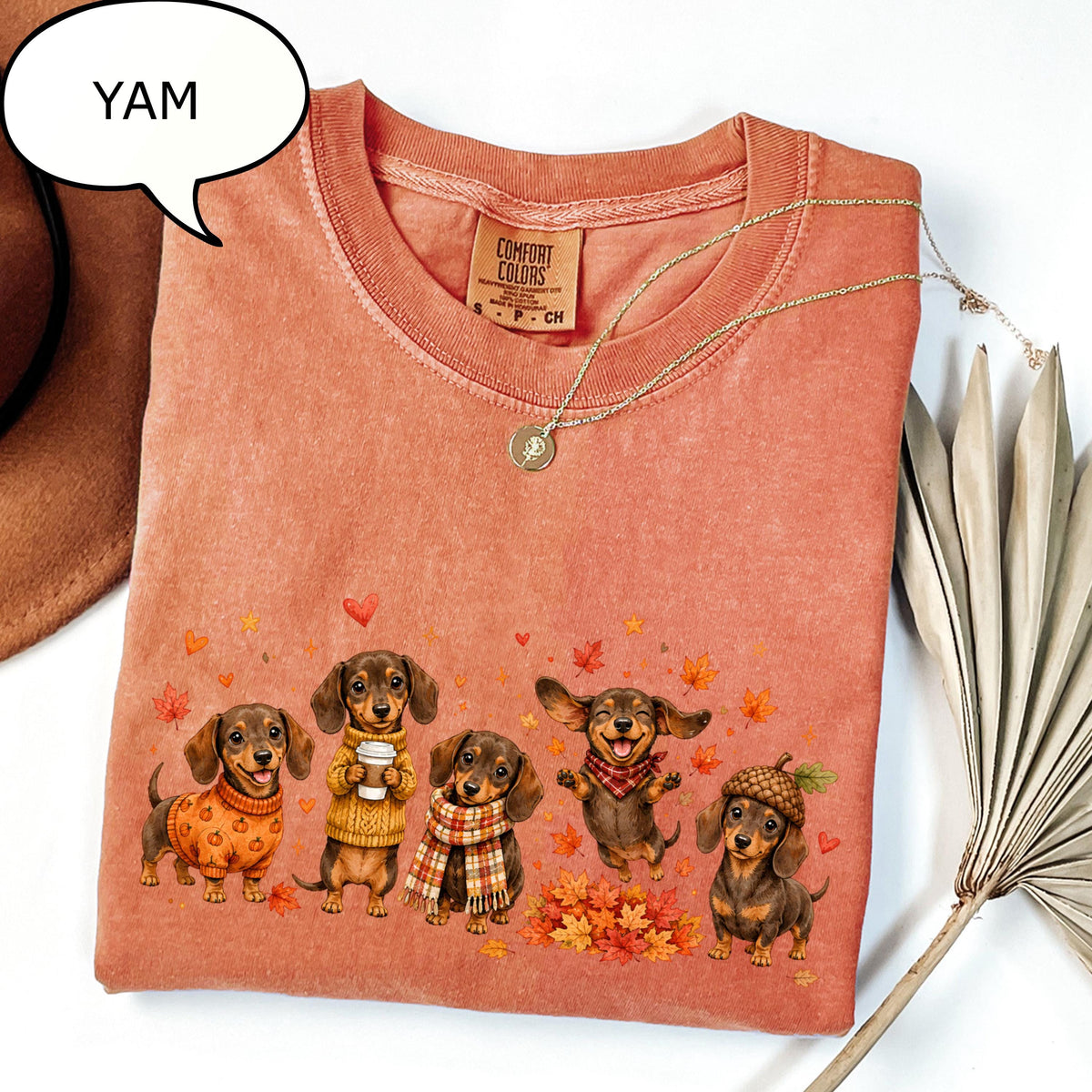 Comfort Colors®  Dog Fall T-Shirt, Autumn Dog Shirt,  Dog Lover Tee, Thanksgiving  Gift