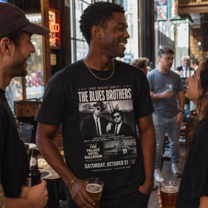 Blues Brothers Shirt, Vintage 80s Concert Tee with Retro Design