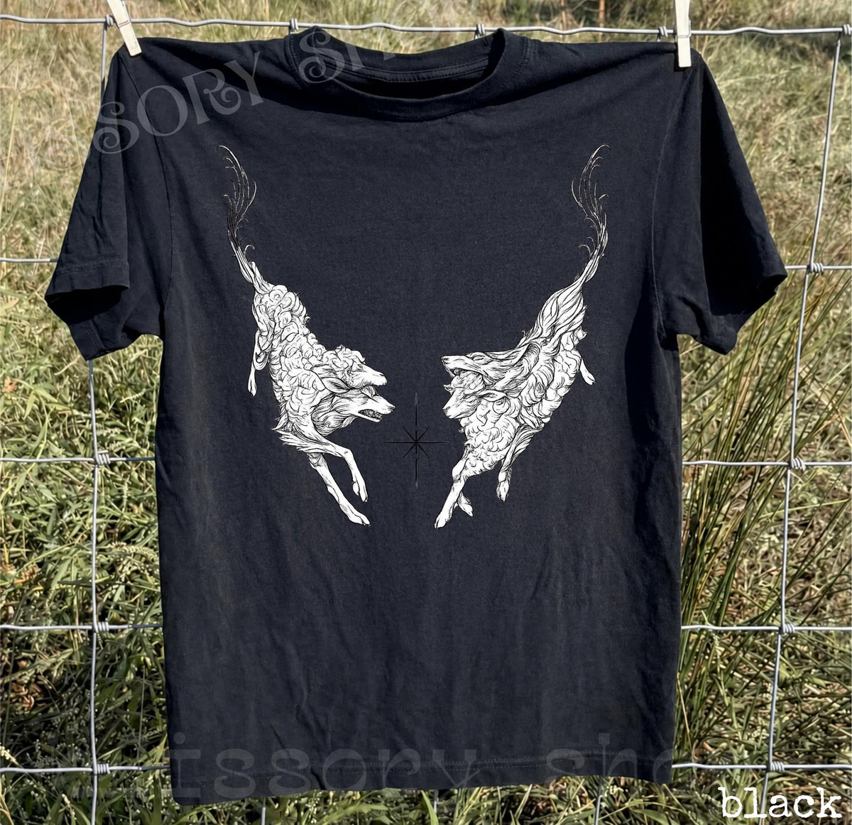 Vintage Mythical Deer Graphic Tee, Medieval Bestiary Shirt, Dark Academia Tattoo Tee, Gothic Fantasy Renaissance Engraving Shirt