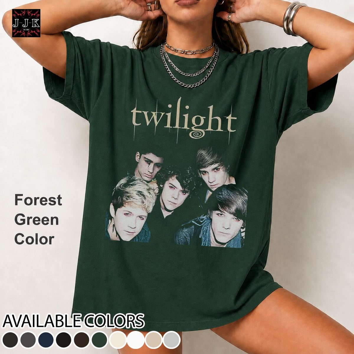 Retro One Direction Vintage Distressed Unisex Heavy Cotton 90s Graphic Tee Shirt RZ