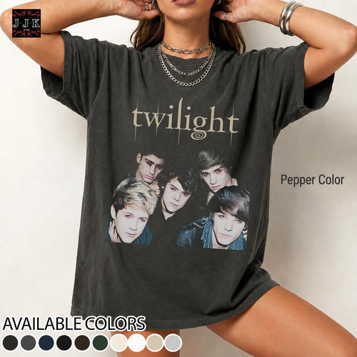 Retro One Direction Vintage Distressed Unisex Heavy Cotton 90s Graphic Tee Shirt RZ