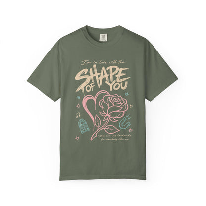 Shape of You Graphic Tee, Comfort Colors Garment-Dyed Shirt
