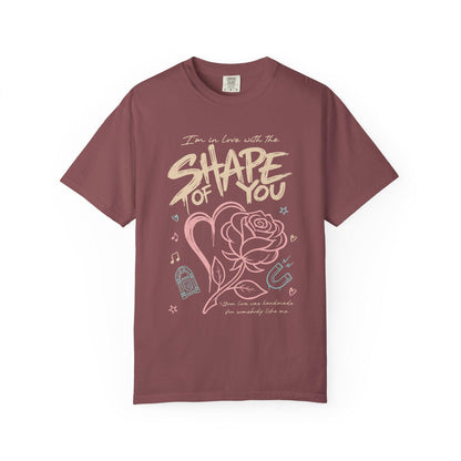 Shape of You Graphic Tee, Comfort Colors Garment-Dyed Shirt