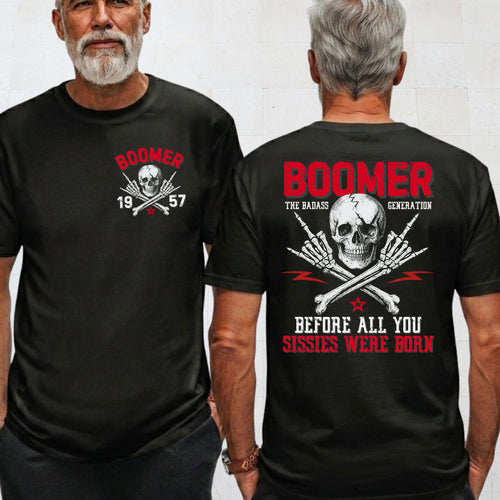 Boomer Custom Year T-shirt , Baby Bommer Before you were born , Vintage tee , Retro Fathers Gift