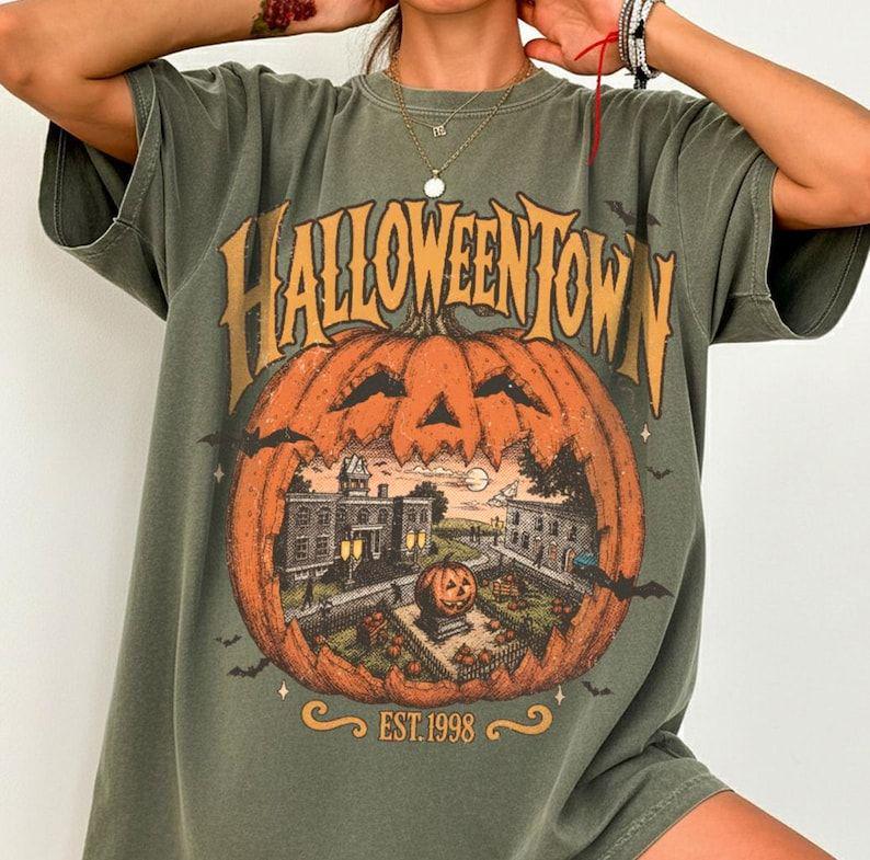 Comfort Colors® Halloweentown Est 1998 Shirt, Halloweentown University, Retro Halloweentown Shirt, Cute Fall Shirt, Halloween Graphic Tee