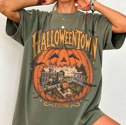 Comfort Colors® Halloweentown Est 1998 Shirt, Halloweentown University, Retro Halloweentown Shirt, Cute Fall Shirt, Halloween Graphic Tee