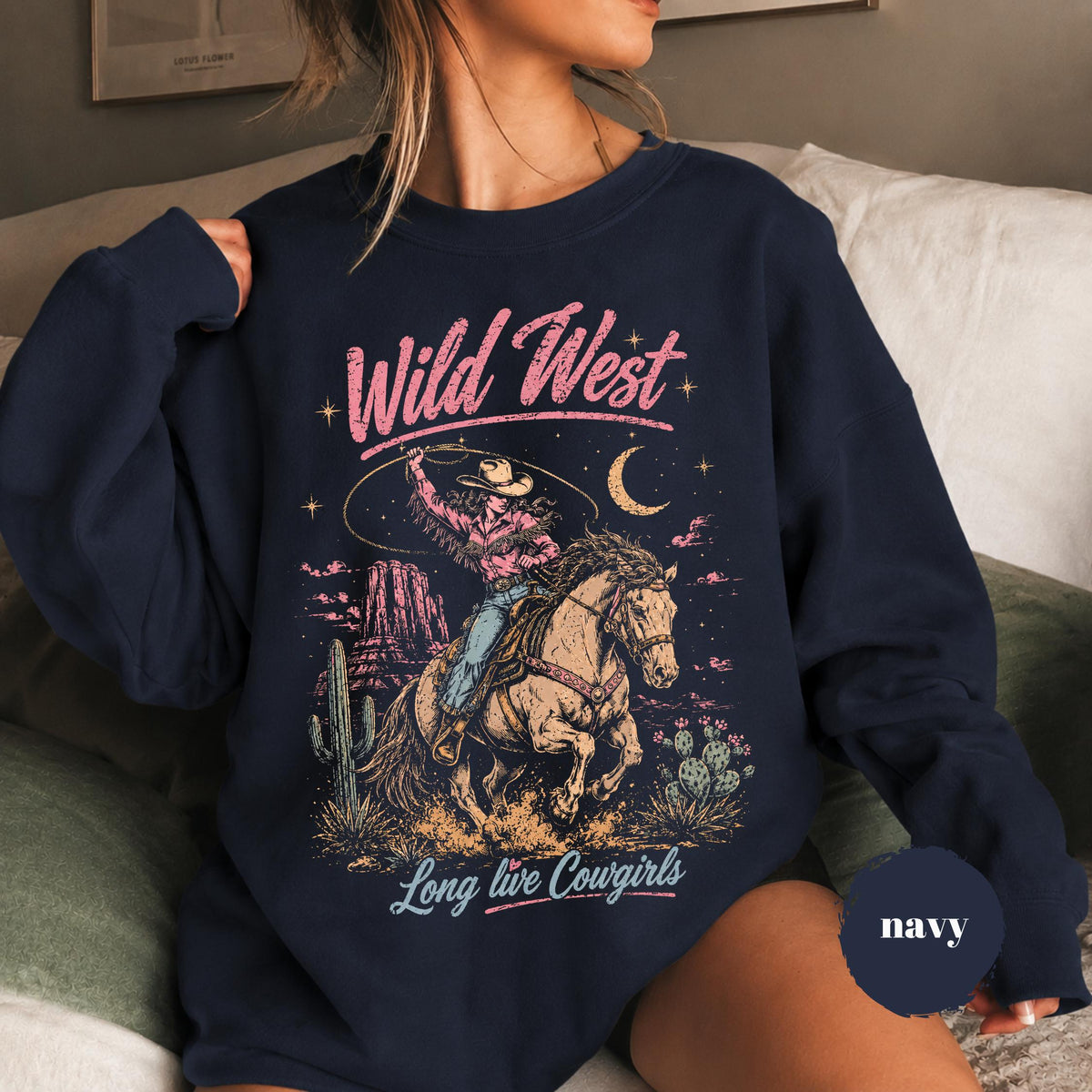 Retro Wild West Shirt, Western Graphic Tee, Vintage Cowboy Aesthetic Tshirt, Country Concert Apparel, Cowgirl Gift Shirt