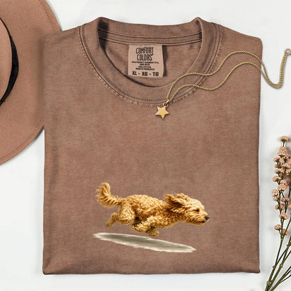 Running Cavapoo Dog Mom Shirt, Cavapoo Runner Tee, Funny Dog Lover T-Shirt, Cavapoo Mom Gift, Vintage Running Dog Graphic Tee,