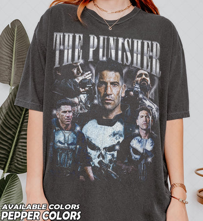 Limited Comfort Colors The Punisher T-Shirt, One Last Kill Movie Graphic Tee, Frank Castle Fan, Gift For Women and Man Unisex T-Shirt