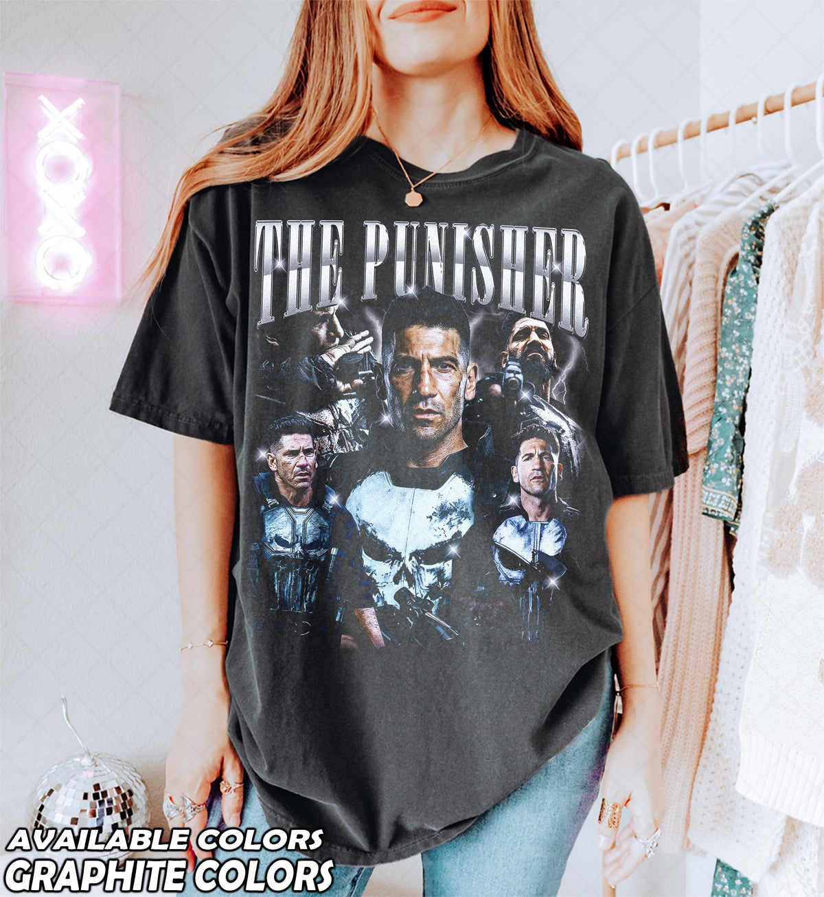 Limited Comfort Colors The Punisher T-Shirt, One Last Kill Movie Graphic Tee, Frank Castle Fan, Gift For Women and Man Unisex T-Shirt