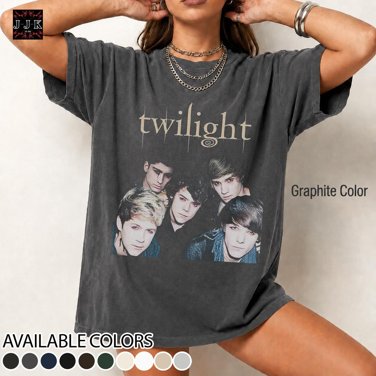 Retro One Direction Vintage Distressed Unisex Heavy Cotton 90s Graphic Tee Shirt RZ