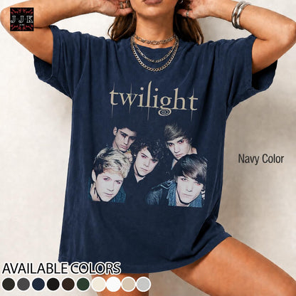 Retro One Direction Vintage Distressed Unisex Heavy Cotton 90s Graphic Tee Shirt RZ