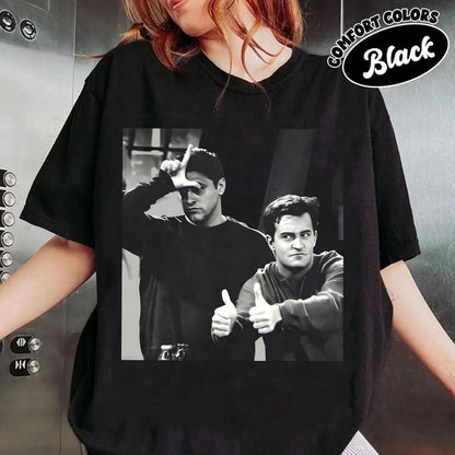 Chandler and Joey T-Shirts, Sweatshirts, Hoodies, Friends Matthew Perry Comfort Colors Shirt