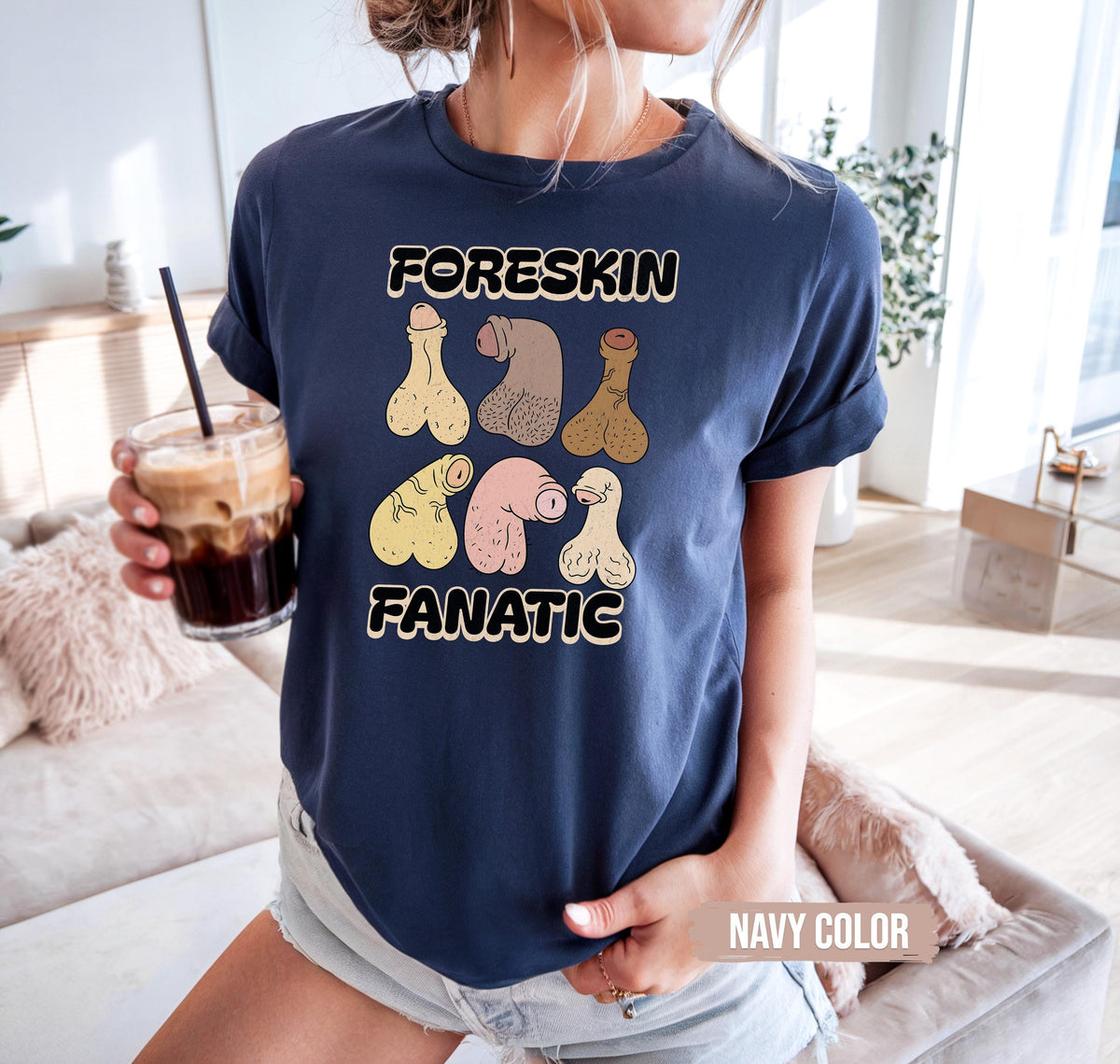Raunchy Front and Back Graphic Shirt, Inappropriate Gag Gift, Offensive Humor