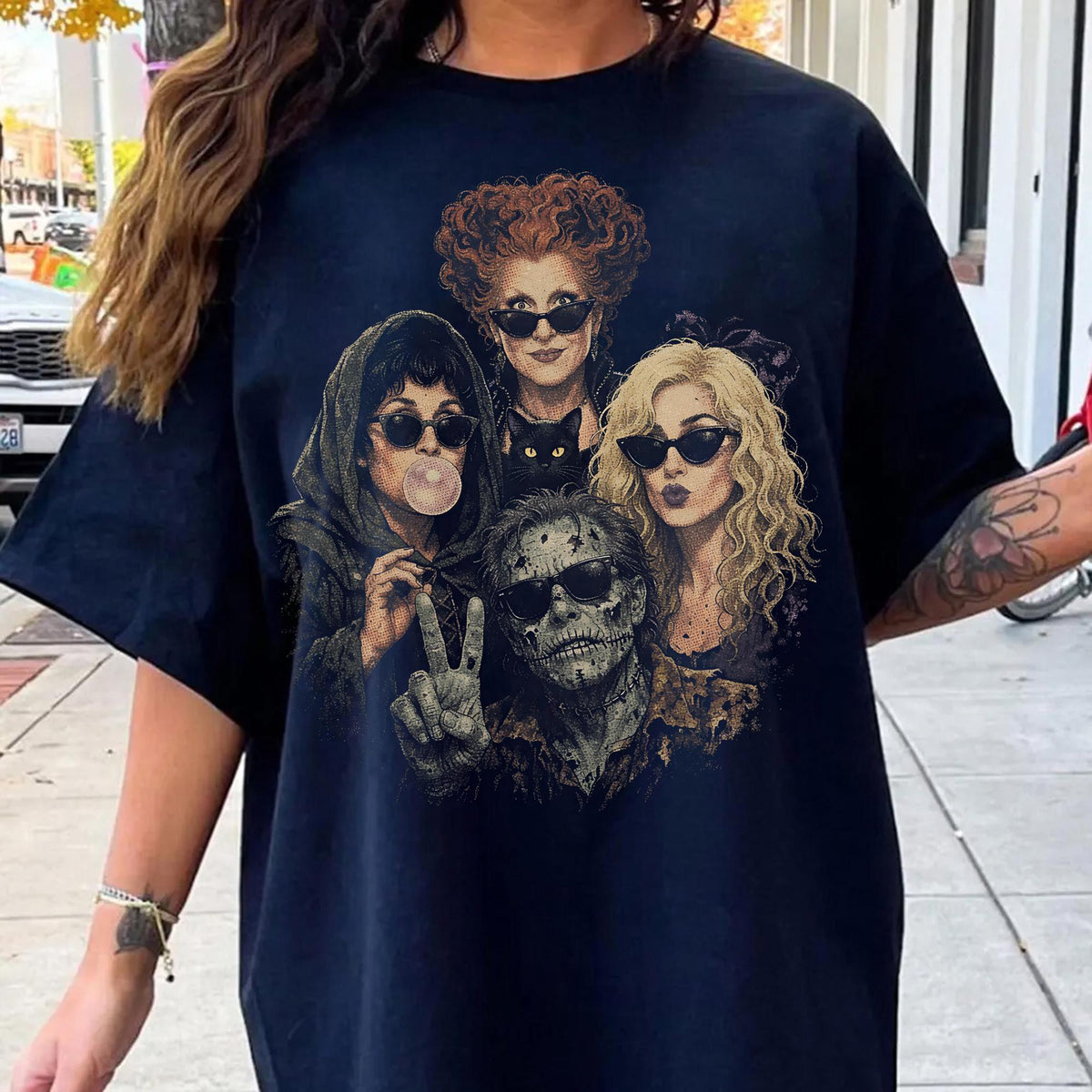 Retro Halloween Hocus Pocus Portrait Selfie Comfort Colors Shirt, Hocus Pocus Sanderson Sisters Witches Halloween Tee, Billy Butcherson Tee
