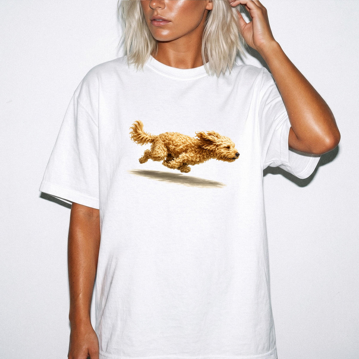 Running Cavapoo Dog Mom Shirt, Cavapoo Runner Tee, Funny Dog Lover T-Shirt, Cavapoo Mom Gift, Vintage Running Dog Graphic Tee,