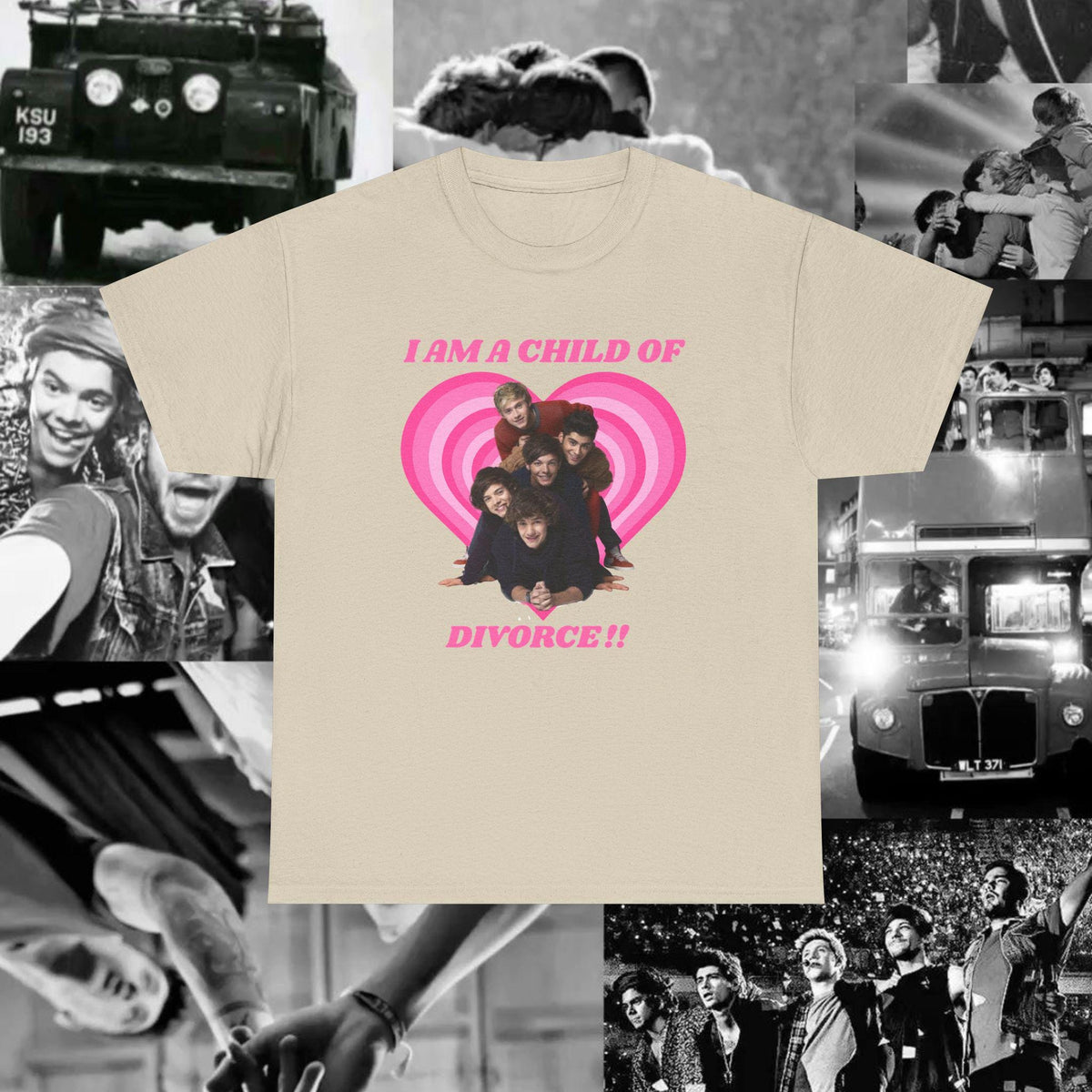 One Direction 'Child Of Divorce' Tshirt