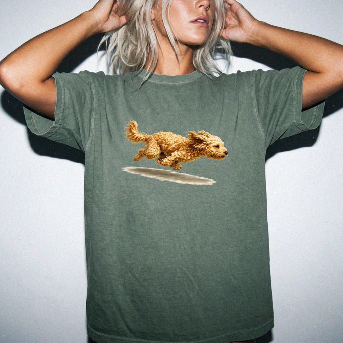 Running Cavapoo Dog Mom Shirt, Cavapoo Runner Tee, Funny Dog Lover T-Shirt, Cavapoo Mom Gift, Vintage Running Dog Graphic Tee,