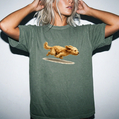 Running Cavapoo Dog Mom Shirt, Cavapoo Runner Tee, Funny Dog Lover T-Shirt, Cavapoo Mom Gift, Vintage Running Dog Graphic Tee,